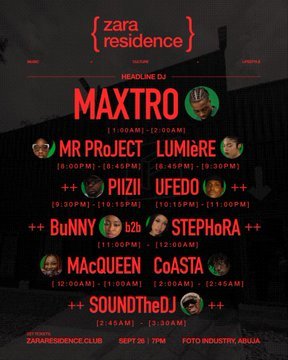SEYNdiscover's tweet photo. COUNTDOWN: 5 DAYS TO GO 💥💥💥💥

INTRODUCING THE DJs  🔥🔥🔥🚀🚀

Date: Saturday, Sept 26, 2026
Venue: The Foto Industry, beside Akara Cafe, Wuse.

DON'T DELAY. GET TICKETS NOW.
https://t.co/FkcH0hsse9
Inquiries/sponsorship: +2348161759014 https://t.co/v9ubd2usHk