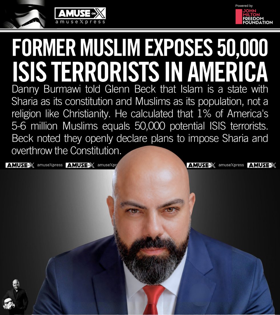 amuse's tweet photo. ISLAMIFICATION: Between 10-20% of Muslims in America are Sharia hardliners. 1% are sleepers ready to answer the call to jihad.