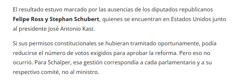 Nueva_Derecha1's tweet photo. Diputados Republicanos @feliperossc y @SchubertRubio no tramitaron permisos constitucionales para viajar a NY con Kast. 

Si lo hubieran hecho, se rebaja el quorum necesario para ampliar detención y expulsar migrantes ilegales. 

Favor no reelegir a esta pareja de idiotas. https://t.co/KJVdEuQIzm