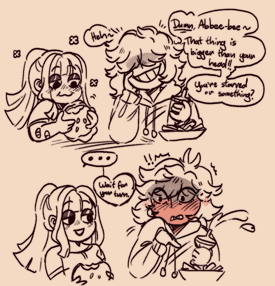 MemoRonia's tweet photo. @komemerda Quick doodled this. Ty for keeping us well-fed with Abbylee content. 🫶 https://t.co/RdmB8o2Ytp