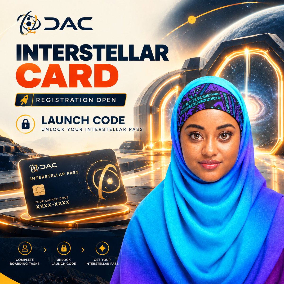Web3Mearam's tweet photo. DAC… I think you forgot something.

You gave us the Interstellar Card.
You gave us the Launch Code.
You told us to get ready.

But you didn’t warn us about one thing👇👇

What happens after we unlock it? 

I’ve completed my boarding tasks.
My card is ready.
My Launch Code is safe.

Now I’m just sitting here like:
“Okay DAC what’s next?” 👀

Because if Inception was the preparation,
then Interstellar feels like the moment everything starts getting real.

So @dac_chain
I’m on board. 
Now tell me ?
what are we actually boarding into?