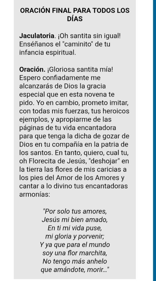 JuntosRecemos's tweet photo. Hoy comienza la novena a Santa Teresita https://t.co/navBKMK1eX