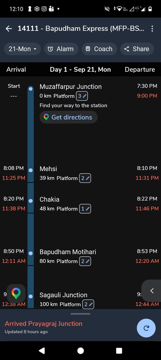 HomeoMedcare's tweet photo. @RailwaySeva @drmbsbner @AshwiniVaishnaw @PMOIndia @RailMinIndia @spjdivn @drm_ner @narendramodi आदरणीय पदाधिकारीगण।

आज 21 सितंबर 2026 को पुनः ट्रेन नंबर 14111 मुजफ्फरपुर से डेढ़ घंटे की देरी से खुली और माननीय प्रधानमंत्री जी के संसदीय क्षेत्र 7 घंटे की देरी से पहुंची। https://t.co/Uiek7oo55E