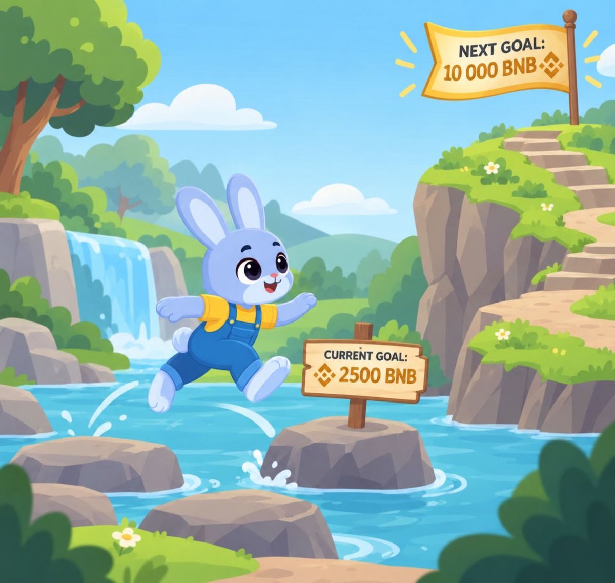 GiggleMascotBNB's tweet photo. Our next goal to hit is 2500 BNB which would nearly be $2,000,000 donated!

Max is for the children and free education! 💛 https://t.co/ood4MPB9ov