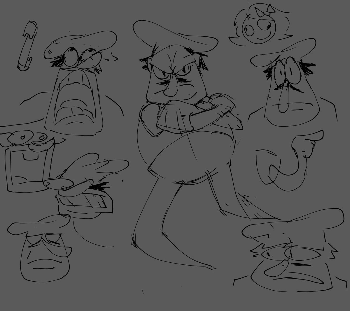 CarolUndertal's tweet photo. sketch compilation from the past 2 days!!! 

#frozensoul #pizzatower https://t.co/59bcLOsYe0