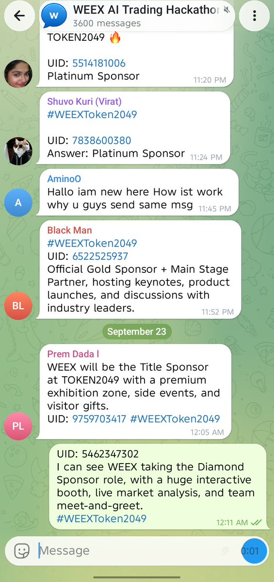 sarkar98216's tweet photo. @WEEX_Official UID: 5462347302
I can see WEEX taking the Diamond Sponsor role, with a huge interactive booth, live market analysis, and team meet-and-greet.
#WEEXToken2049 https://t.co/O0rHbHQuWj
