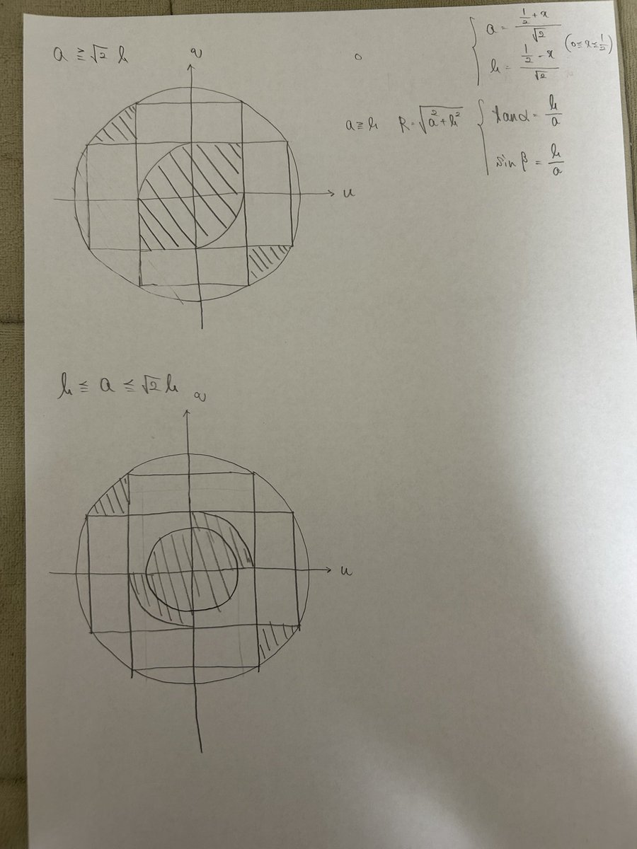 mathematics0314's tweet photo. 多分あってると思う
むずいし、計算量もやばい
これで間違ってたら萎える https://t.co/T6VZogKvX6