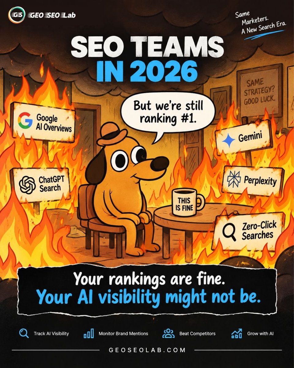 GEO_SEO_Lab's tweet photo. But we’re still ranking #1.

#GEO #AISEO #AISearch #SEO #AIVisibility #GEOSEOLab https://t.co/2zgw47u0cs
