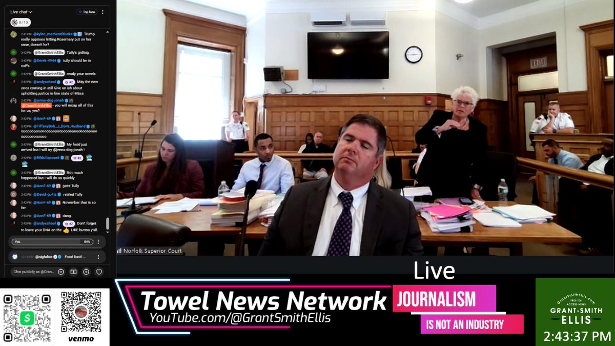 GrantSmithEllis's tweet photo. BREAKING NEWS🚨;

Brian Tully will be on the stand with Rosemary Scapicchio to answer questions about Michael Proctor and the Myles King case on November 30th, 2026 at 9AM for a full final day of hearing in King's motion to dismiss.

This's the middle of @DoctorTurtleBoy's trial! https://t.co/oJ0bxu3ukn
