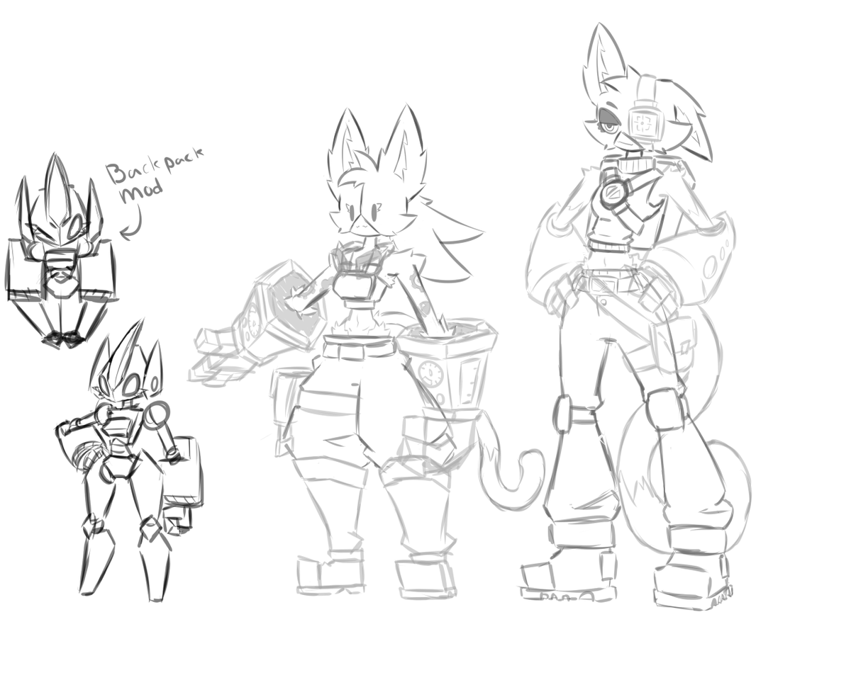 Nix_Mojo's tweet photo. Ended up redoing the robot design... again and did some minor touch ups on the Meowskulls and Cate
#WIP #fortniteart #art https://t.co/m8h5fgaWu6