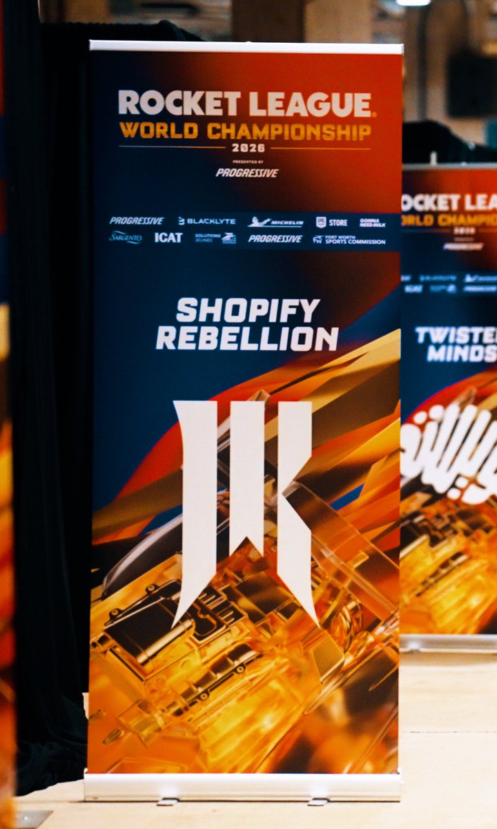 ShopifyRebels's tweet photo. We headed to Forth Worth with our eyes on the grand prize 🏆
The final VLOG of the 2026 #RLCS Season, coming soon...

#ArmTheRebels https://t.co/uefI3SRtE1