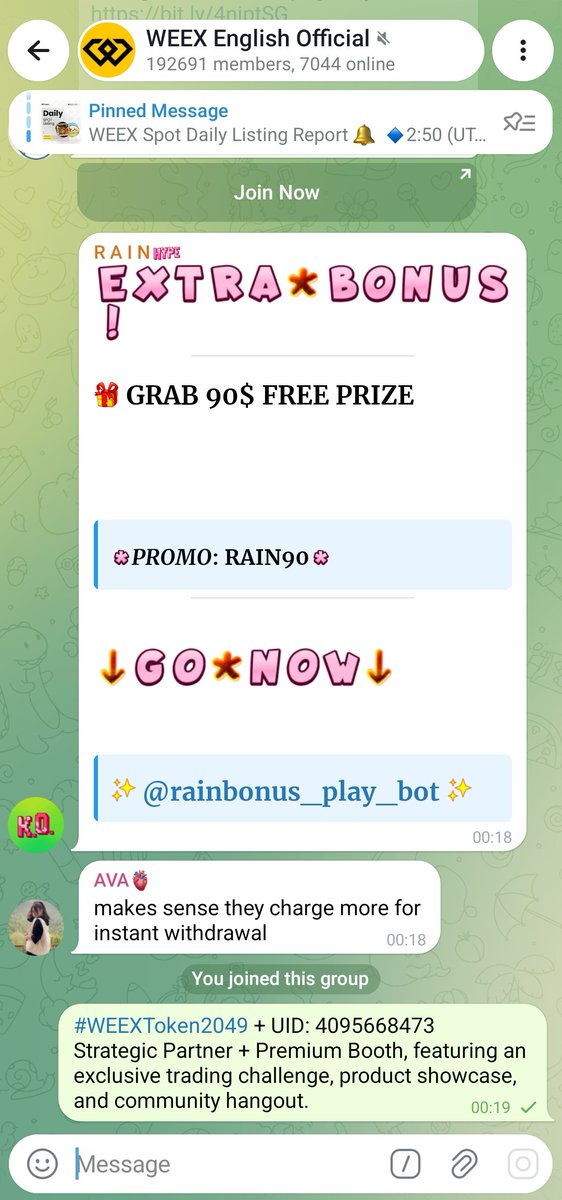 masur565699's tweet photo. @WEEX_Official #WEEXToken2049 + UID: 4095668473
Strategic Partner + Premium Booth, featuring an exclusive trading challenge, product showcase, and community hangout. https://t.co/7bLAd231BZ