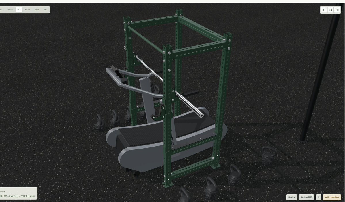 zeecnla's tweet photo. @wesbos Super Cool!!! 

only way i am getting my cardio and lifting done 

i did not see any bumper plates or regular plates. https://t.co/jp7Ao6CtXF