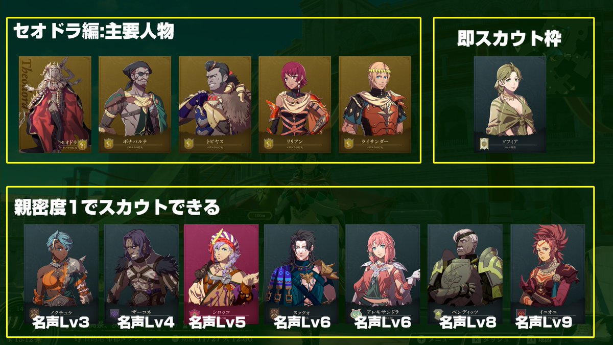 CLK0828's tweet photo. 万紫千紅各ルート仲間にしやすいキャラ達です！ https://t.co/dzYdzfPGpf