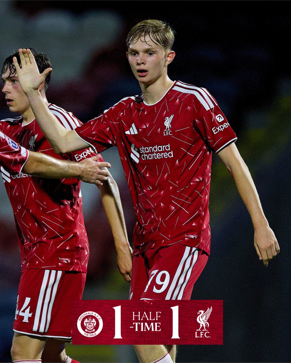 LFCAcademyX's tweet photo. Wright’s goal late into the half levels it at the break. ⏸️ https://t.co/wnqiW0HSJj