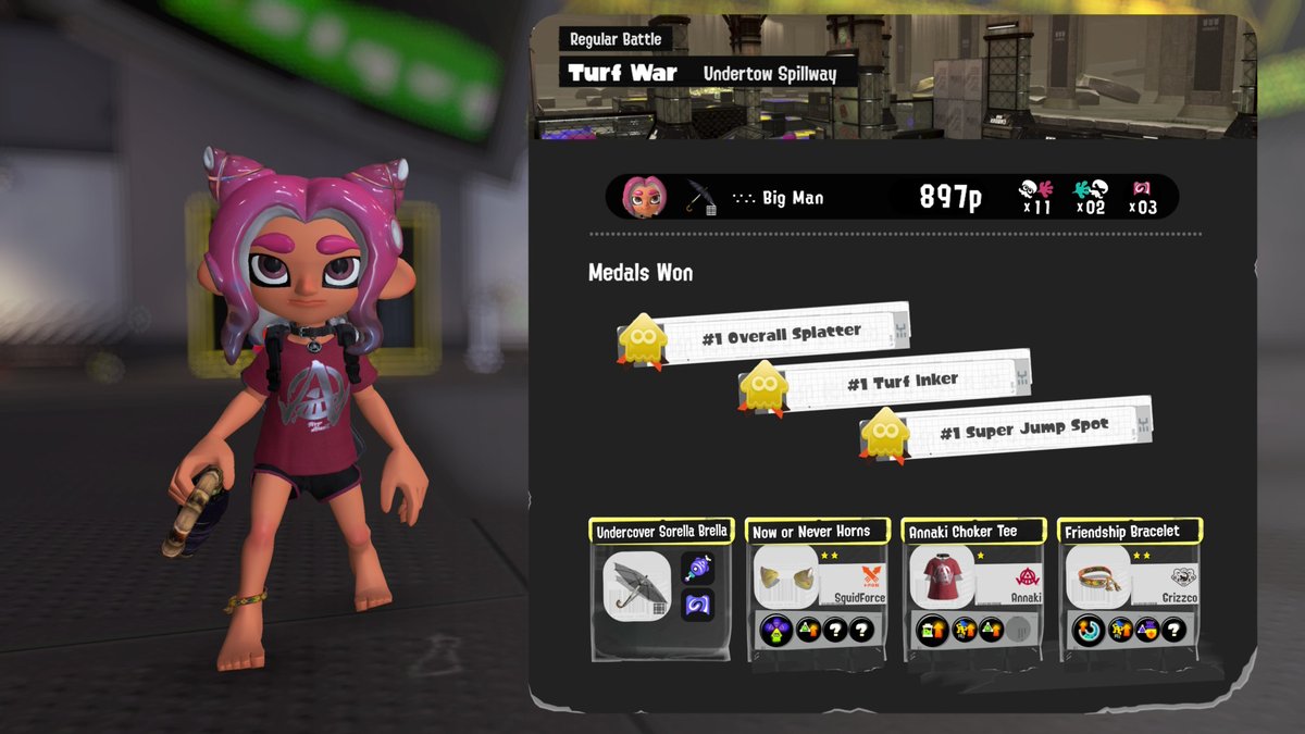 Rei1175403's tweet photo. Splatoon femboy and undercover sorella brella strikes again https://t.co/ftZZtrjkxB