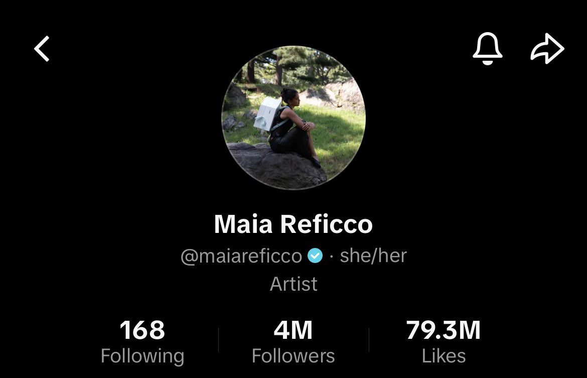MRUpdating's tweet photo. Maia Reficco has surpassed 4 million followers on TikTok. https://t.co/RuPIjHEEEl