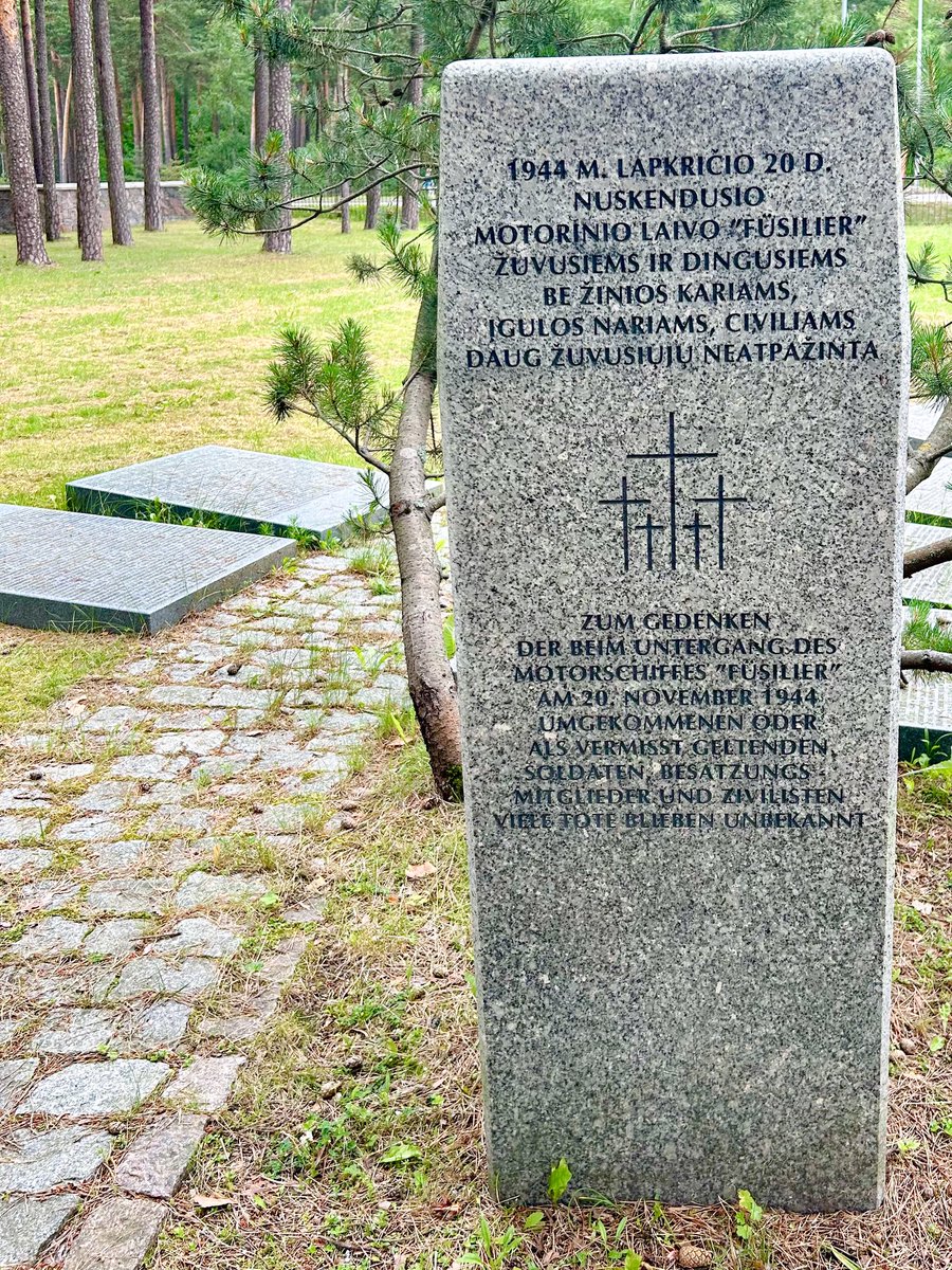 100YearsAgoLive's tweet photo. 9. Klaipeda, Lithuania

1. Historical marker in Klaipeda City

2. Graves of two British WWI POWs who died here

3. German bunker, part of a series of bunkers along the coast that protected German-occupied Latvia. Was disappointed with the preservation here. These bunkers are in complete ruin and homeless people are living in them. They smell overwhelmingly of urine and feces, though they would make a great museum.

4. German WWII cemetery in Klaipeda, maintained today by the German Government.