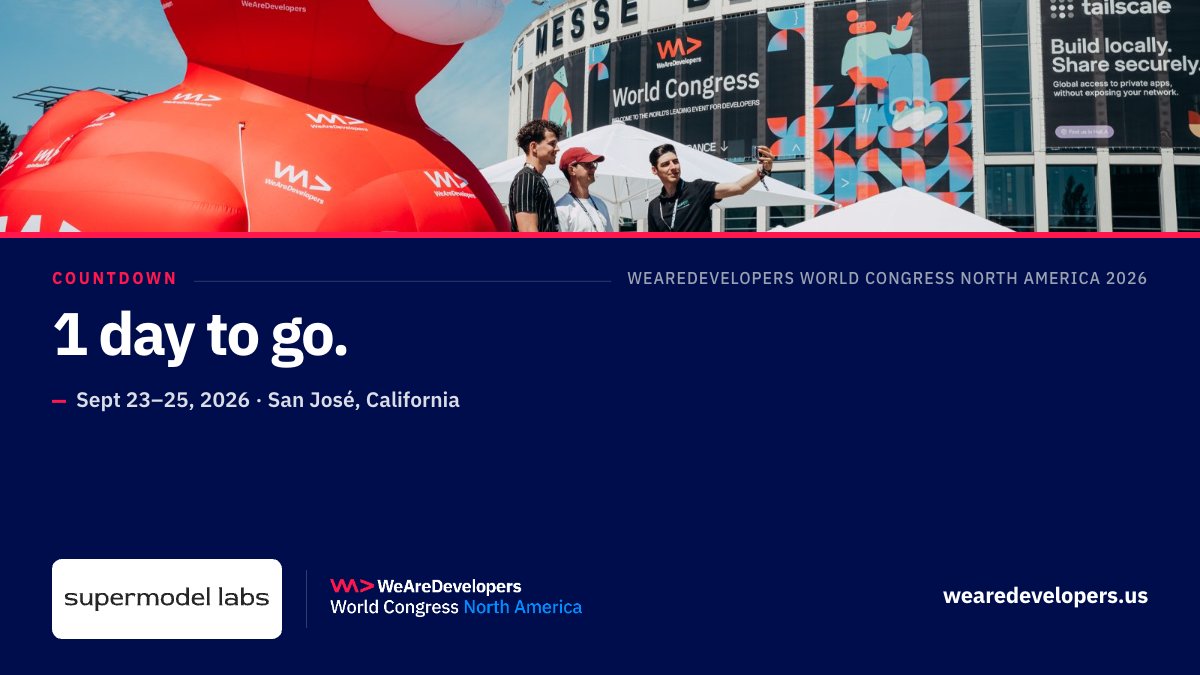 aquaduckai's tweet photo. We land in San José tomorrow with @supermodellabs .

WeAreDevelopers World Congress North America kicks off September 23rd.

Find us at Booth 10 all three days.

https://t.co/r3L3eMZKEP
#wearedev https://t.co/ur7UWVbeHL