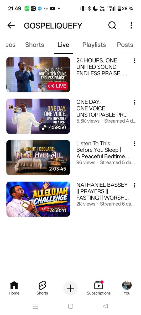 big_saaamm's tweet photo. 🚨 Impersonator alert
Channel: GOSPELIQUEFY
Claiming to stream Pastor Nathaniel Bassey's #HallelujahChallenge — this is NOT his official channel.
Official: @nathanielbasseymain
Please report it: https://t.co/s00yac3I0l

#HallelujahChallenge2026 https://t.co/RZ5HfOUqav