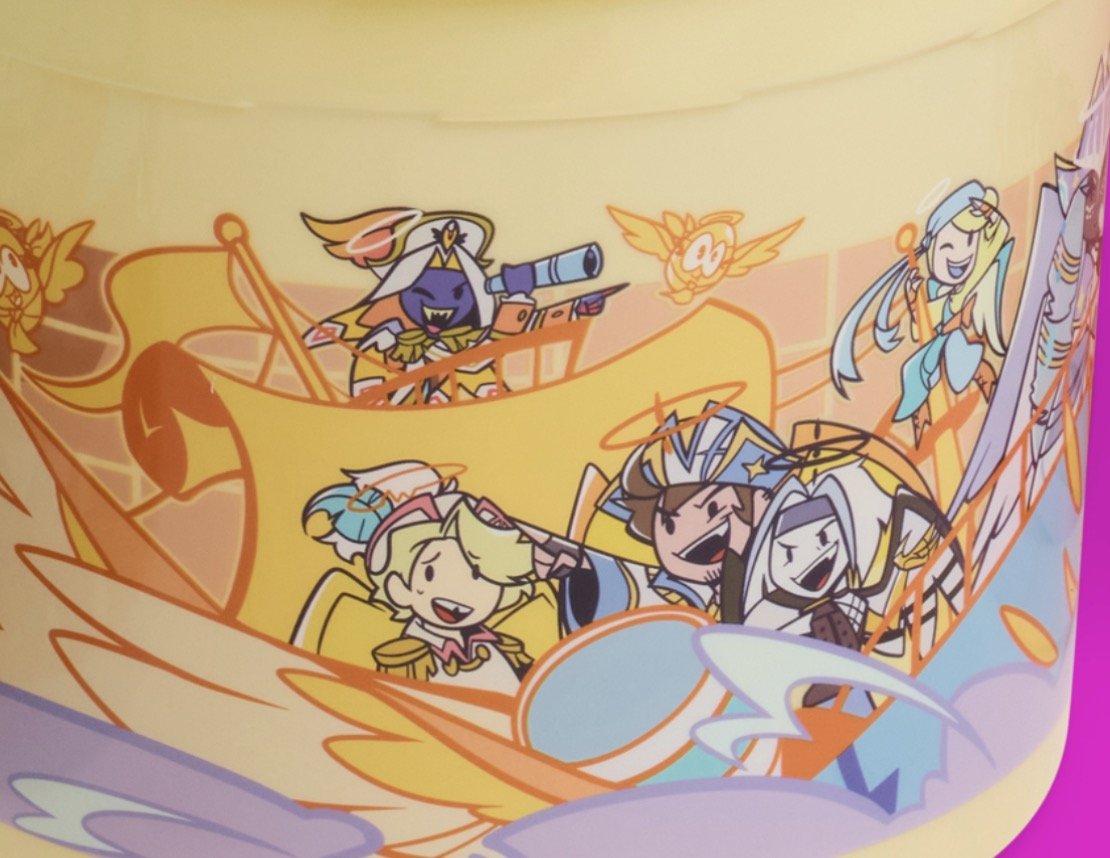 Wh1speria_'s tweet photo. Abel and Lute together in merch how can I make this about holyblades--

(Adam is present but Lute does have her prosthetic arm so maybe Abel is making that face bc he's like "Miss Lute who are you talking to? 😭") https://t.co/Wv96hEFLtV