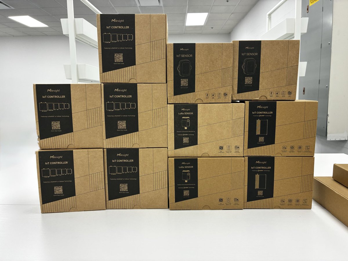 _Ali_Hosseini_'s tweet photo. New shipment came in from our friends at @MilesightIoT! These will be used soon in upcoming projects leveraging our Intellidrip® Plus offerings. Stay tuned for updates!!
@LoRaAlliance @_touio_ @_touio_india #Intellidrip #Ginjer #Netsy #agriculture #precisionfarming #solarpower https://t.co/ZWD024oQPm