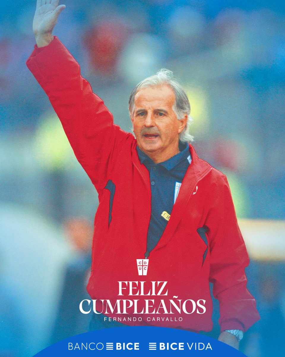 Cruzados's tweet photo. ¡Que los cumpla feliz, profe! 🎂🎉

Fernando Carvallo, DT campeón junto a #LosCruzados del inolvidable título del Apertura 1997 🏆, cumple un año más de vida 🤍💙

¡Felicidades, un gran abrazo! 🫂

#CumpleañosBICE ⚪🔵#EfemérideCruzada https://t.co/lYejxGNI8b
