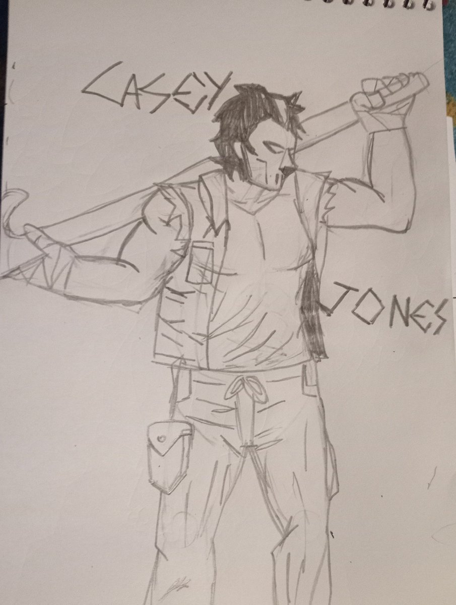 _Vins2099_'s tweet photo. Un pequeño dibujo de mi personaje favorito de tmnt 💀
.
.
.
#art #traditionalart #drawing #fanart #tmnt #teenagemutantninjaturtle #caseyjones #smallartist https://t.co/2mtK3VlfDr