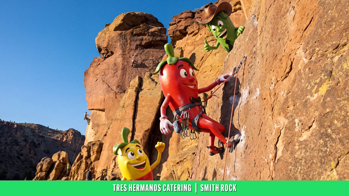 TresHermanosOR's tweet photo. Just out here taking in the views and fueling up after a solid day on the rock. 🌶️🧗♂️ You really can't beat Smith Rock on a weekend. What is everyone's go-to trail out here?
🌮 https://t.co/J0iFImeUdk
TRES HERMANOS CATERING
#SmithRock #CentralOregon #BendOregon #OregonHiking https://t.co/x9L3fjbdBJ