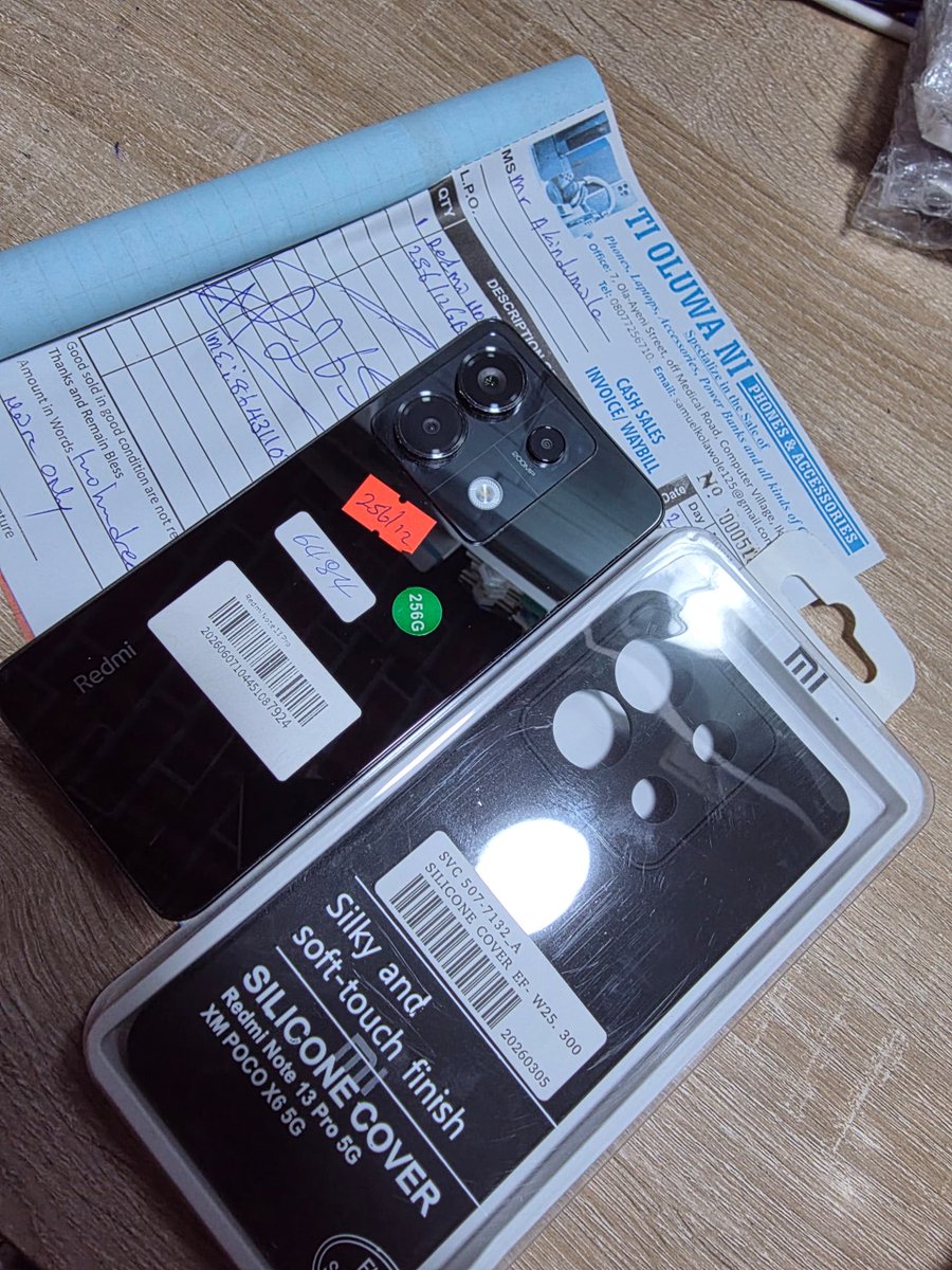 EniolaJosep's tweet photo. Sold this week.
Redmi Note 13 Pro
12GB / 256GB
₦265,000.
Delivered to Ibadan.
Phones, laptops, consoles, Starlink and power stations available.
WhatsApp 0902 339 4961 or DM to order.
#Ibadan #PhonesInNigeria #RedmiNote13Pro and a clear “DM/WhatsApp to order” https://t.co/cO5c73GkkV