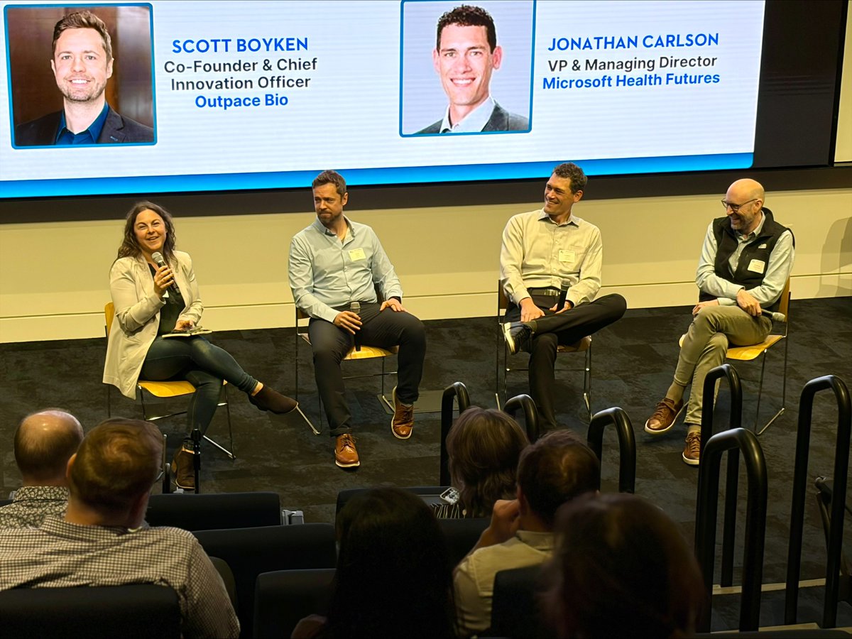LifeScienceWA's tweet photo. We brought together biotech, technology, &amp; research leaders for an insightful panel on The AI Toolkit for Life Sciences: Platforms, Applications, and Impact.
Speakers shared how AI tools are being used across research, drug discovery, lab operations, &amp; how to use AI effectively. https://t.co/5CnQbrwcsI