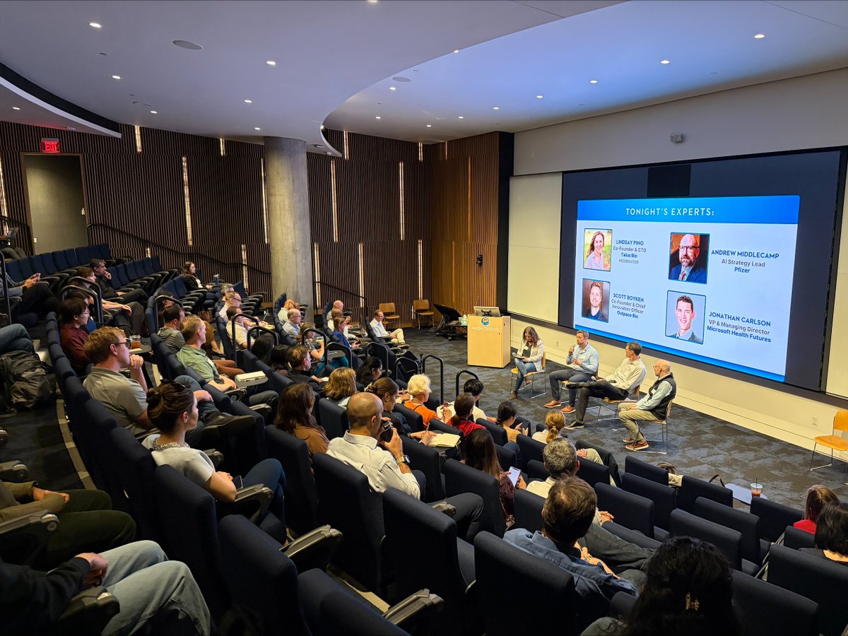 LifeScienceWA's tweet photo. We brought together biotech, technology, &amp; research leaders for an insightful panel on The AI Toolkit for Life Sciences: Platforms, Applications, and Impact.
Speakers shared how AI tools are being used across research, drug discovery, lab operations, &amp; how to use AI effectively. https://t.co/5CnQbrwcsI