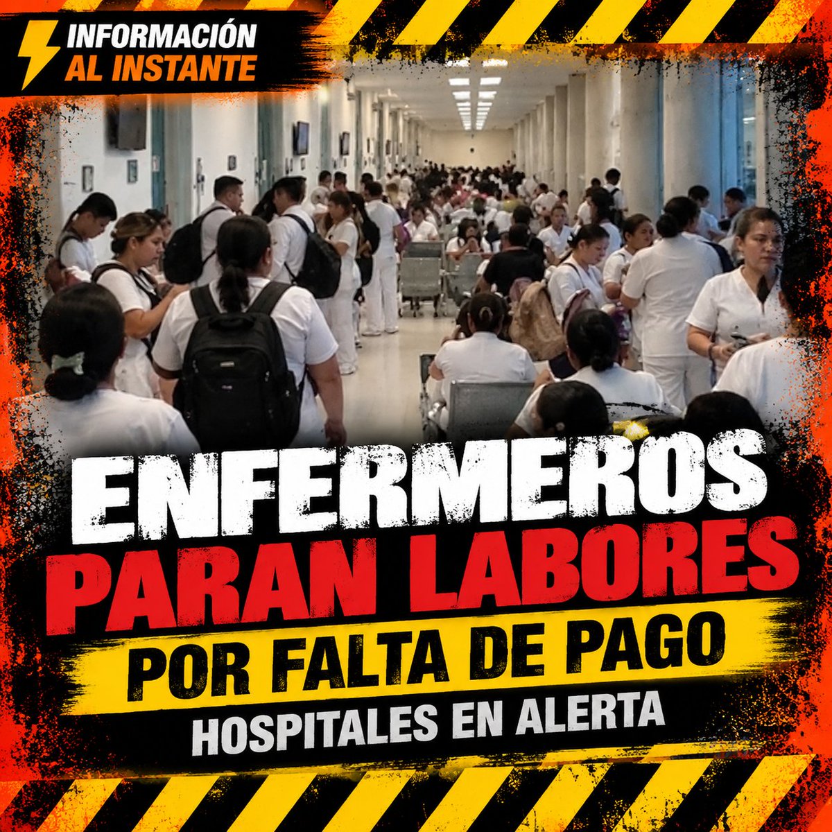 Informalinstant's tweet photo. ENFERMEROS PARAN LABORES EN EL NUEVO O’HORÁN POR FALTA DE PAGO
Alrededor de 50 enfermeros de reciente contratación realiza un paro laboral dentro del nuevo Hospital Agustín O’Horán, en Mérida. https://t.co/Djaf1J0JJT