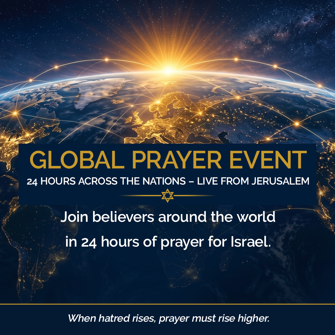 jerusalemprayer's tweet photo. On October 7, 2026, believers from every nation will unite for the Global Prayer Event for Israel — a historic 24-hour prayer gathering live from Jerusalem.

Together, we will pray for the peace of Jerusalem, remember the victims of October 7, stand with the Jewish people, and declare with one voice: Israel is not alone.

Join us for this historic global moment of prayer: https://t.co/o5qexFAazY

#GlobalPrayerEvent