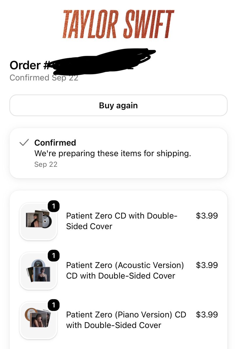 LJCedano's tweet photo. @taylornation13 @taylorswift13 I am ready!!!! Patient Zer000 is here!!!!  #PatientZero https://t.co/An6q1rUJt9