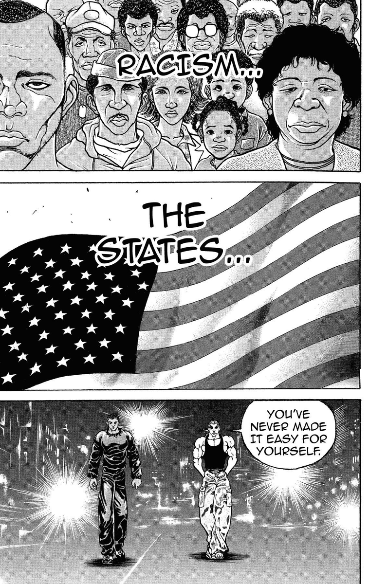 johndun79242220's tweet photo. Yujiro is canonically an anti-racist https://t.co/DQOiC7DRx0