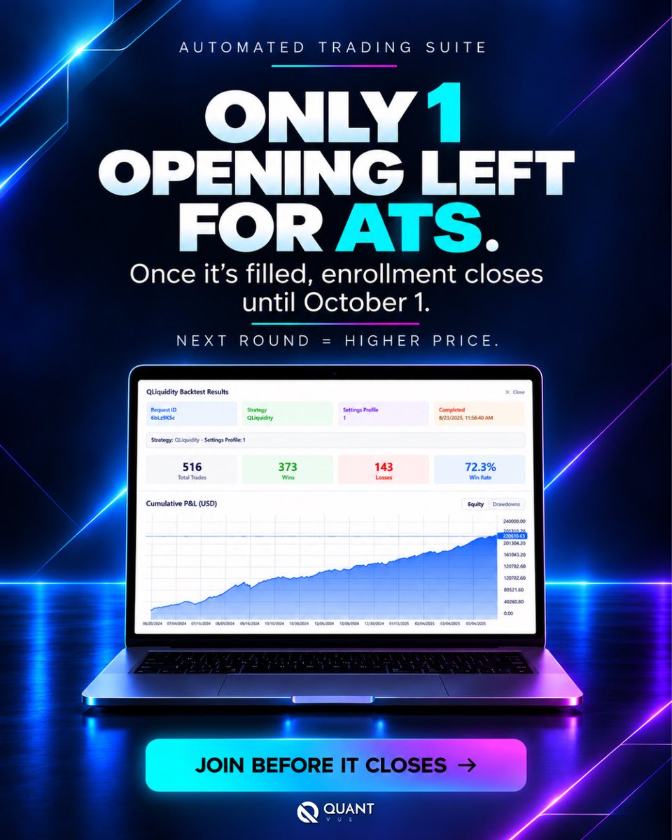 getquantvue's tweet photo. Grab the last Sep ATS spot here ⏳➡️ https://t.co/uxpBDhlY33 https://t.co/VCTOQMcqP9