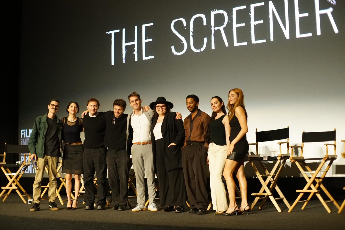 filmindependent's tweet photo. #FiPresents was thrilled to host a screener of ‘The Screener’ for its LA Premiere with series creator/director/writer Jim Cummings, actors Shereen Lani Younes, Shaun J. Brown, Nicolette Doke, Boni Mata, B.K. Canon, Jon Rudnitsly, Daryl Sabara and Creed Bratton, and moderator Francis Gallupi.
📸: Amanda Edwards/Getty Images ; Theater photos by Fenwick Rockwell