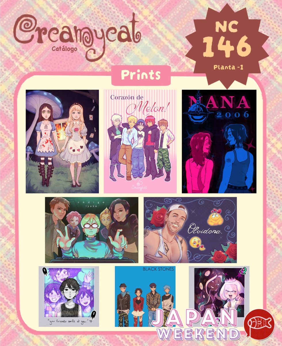 cr3amycat_'s tweet photo. (1/2) Hooola os dejo por aquí mi Catálogo para la Japan Weekend de Madrid! 🪽 Traigo mogollon de cositas nuevas jejeje 
Para reservar escribidme al DM!

#japanweekend #jwmadrid https://t.co/kXYTCkuxPv