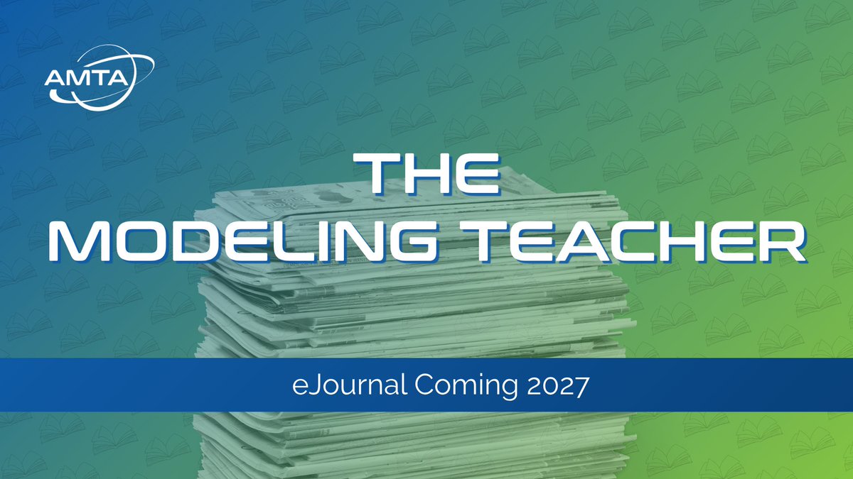 AMTAteachers's tweet photo. Just a reminder that we'll be hosting a webinar 9/23 for anyone interested in getting involved with The Modeling Teacher eJournal. If you'd like to contribute or learn more about how you can participate, we'd love to have you join us.  Register here: https://t.co/ahieKRgxHR https://t.co/wyIxp3leXm