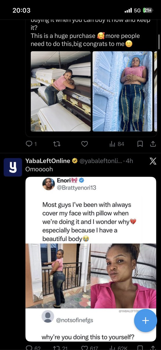 CyberCoveJay's tweet photo. @_just_dami Which kind algorithm be this, same person oo😭😭 https://t.co/cEdzDlTeUc