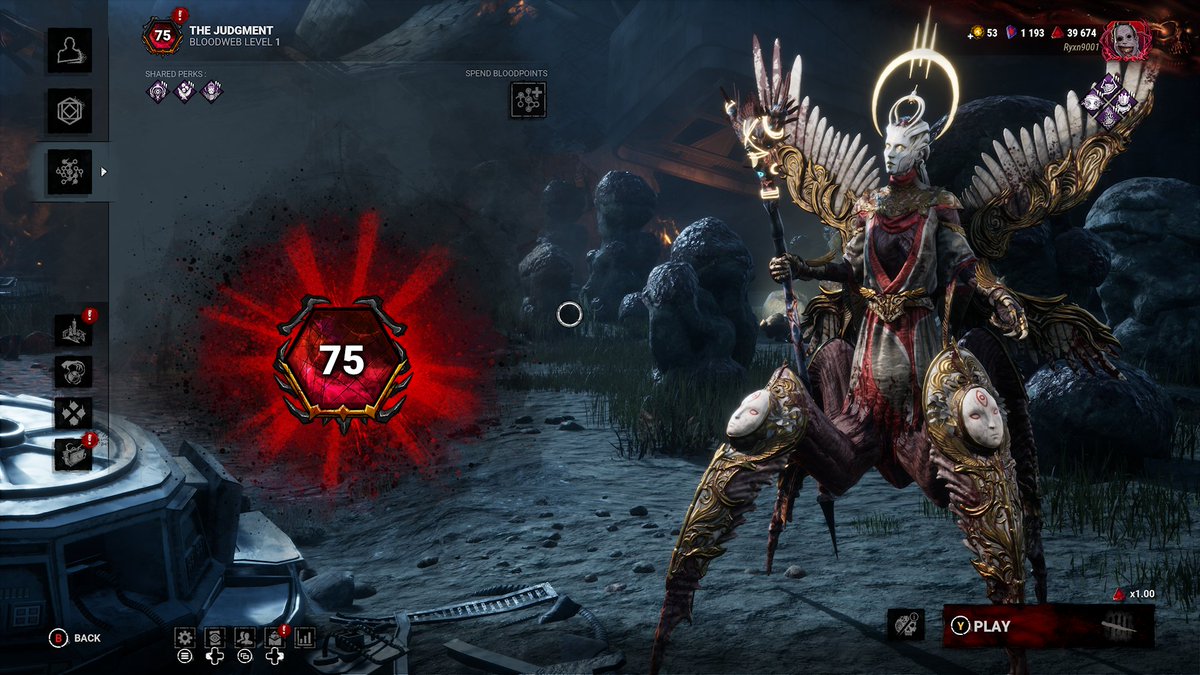 Ryxn9001YT's tweet photo. 3/4th of the way there :) #DbD #DeadbyDaylight #TheJudgement https://t.co/3m7eH2jQ8H