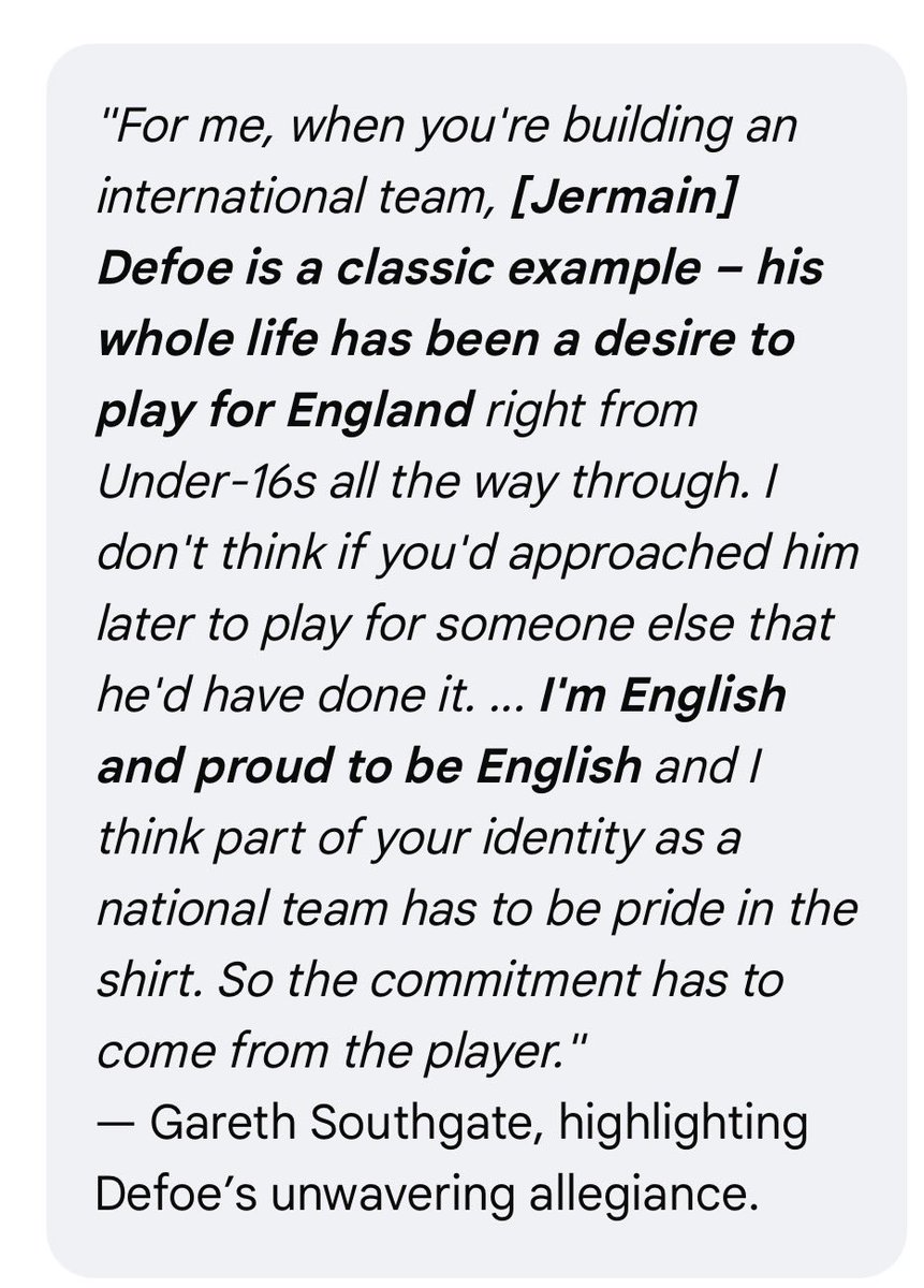 TuftonStreet's tweet photo. @EssexPR Would you be brave enough to claim a Spurs hero like Defoe wasn’t English to his face? Esp if his belief was that he was https://t.co/LURDcxiTaG
