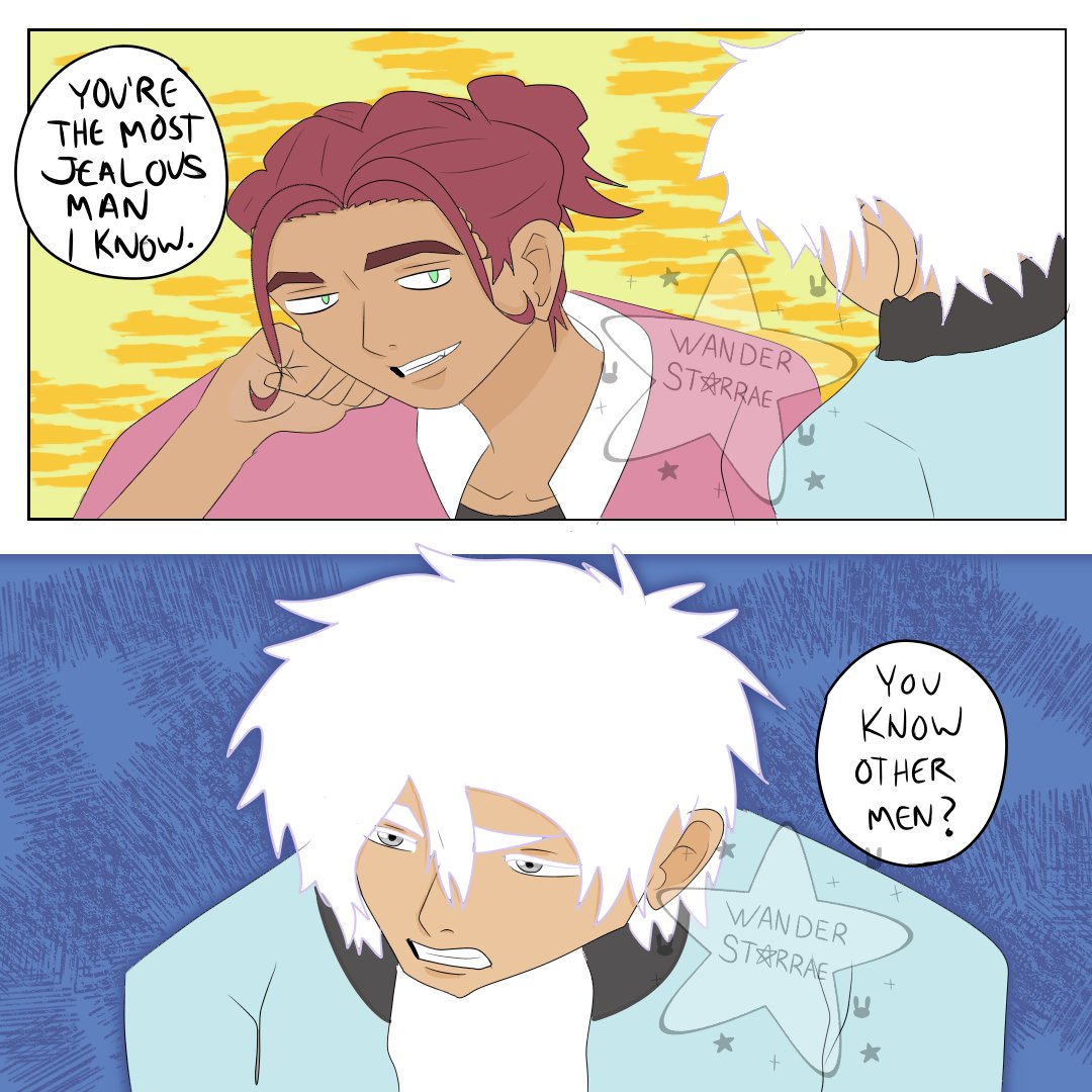 wanderstarrae's tweet photo. Bruh 😑
[OCs] Xander &amp; Hiro 
#digitalart #illustration #originalcharacters #noai #anime https://t.co/XcSDb10ssO