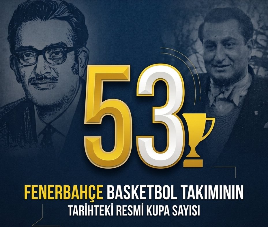 FBTarihiOrg's tweet photo. Fenerbahçe erkek basketbol tarihinin 53. resmî kupası kutlu olsun... Kurucularımıza saygıyla... https://t.co/OfneFJOpS3