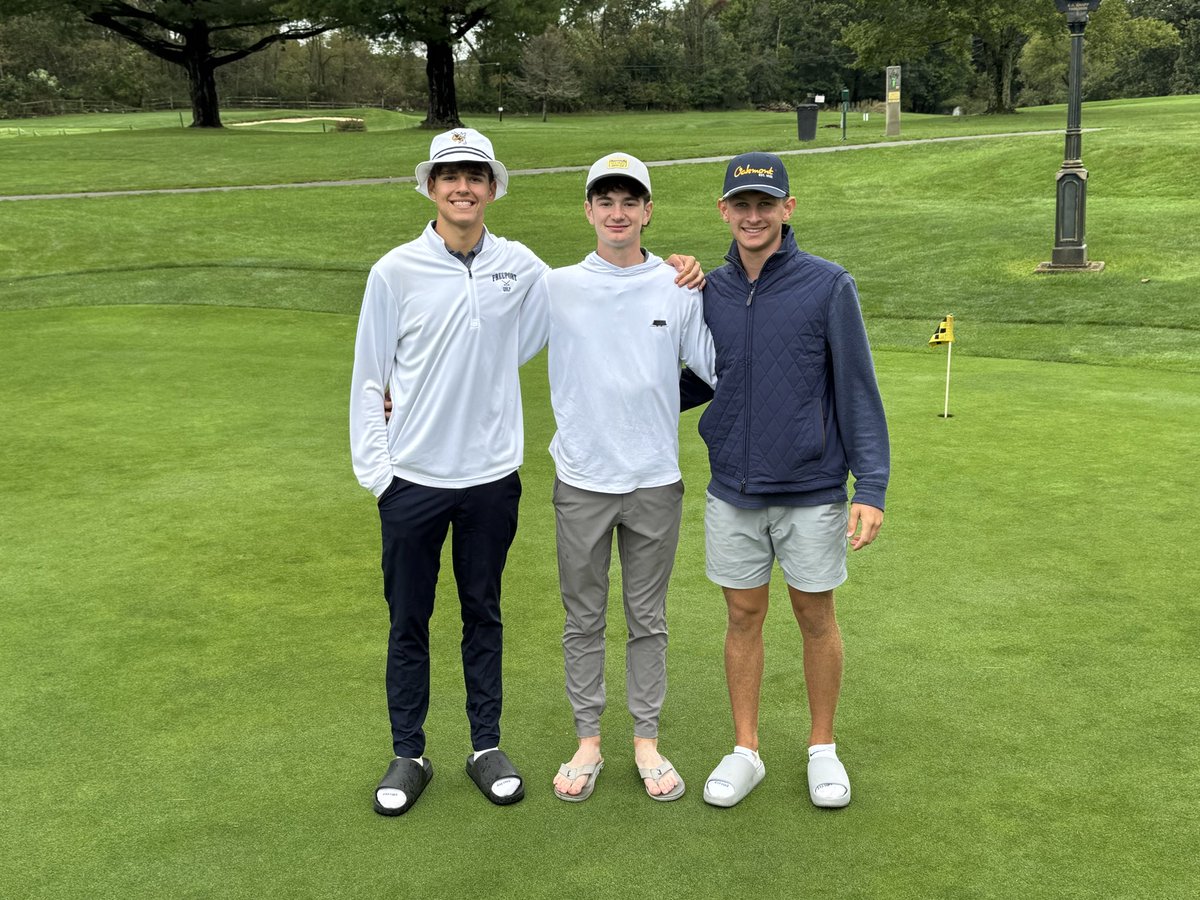FreeportGolf's tweet photo. Three Freeport boys advance to the WPIAL Individual Championship by shooting the target score (80) at Pheasant Ridge GC in the Section 1-AA Qualifier: Gavin Tola 75, Jackson Kane 76, Max Zigo 80.

@FASD_Athletics https://t.co/p3T1kfYLDw