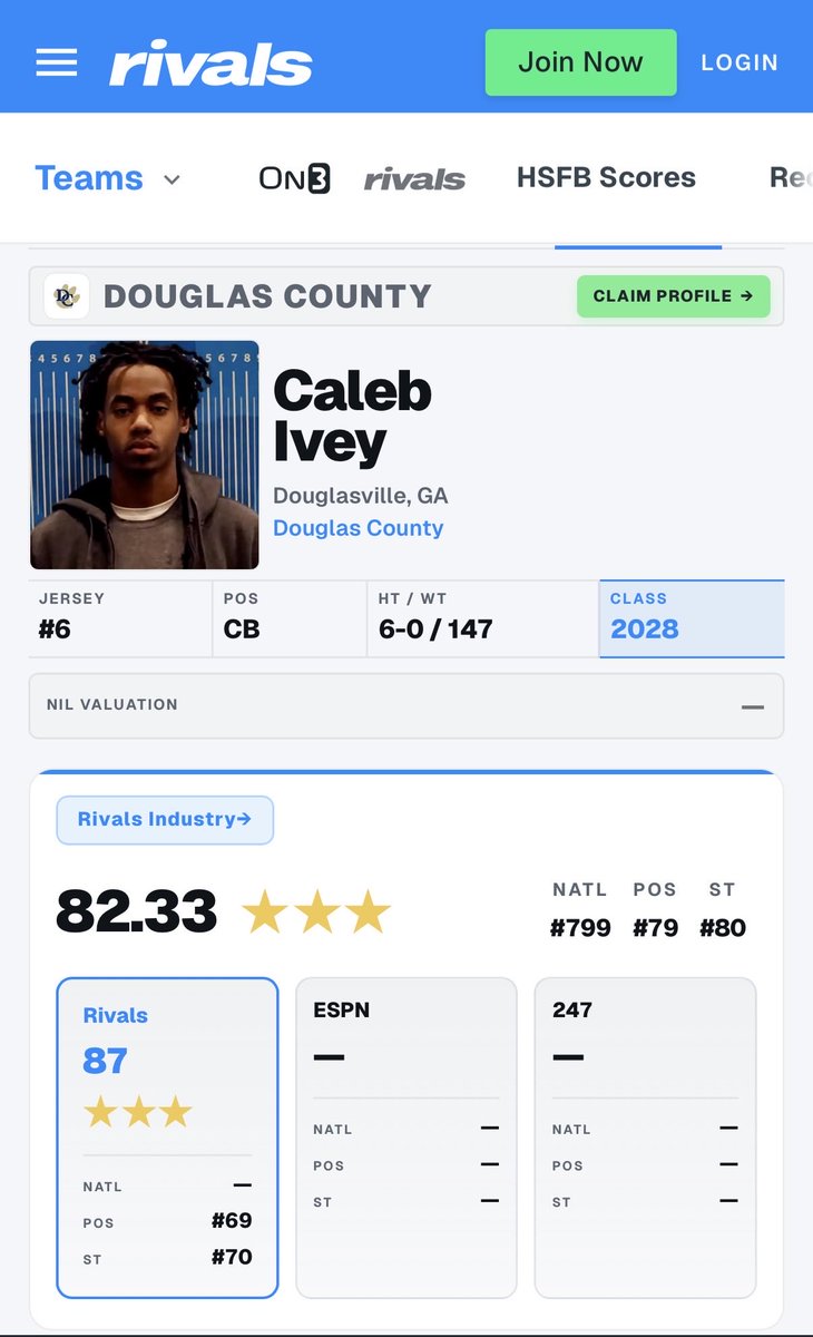 Ca1ebIvey's tweet photo. Truly blessed and thankful to be ranked by @Rivals @RivalsHS @Rivals_Recruits @RivalsCamp @On3 @adamgorney @RowlandRIVALS as a 3️⃣ ⭐️ TY again to everyone involved but we are not done working 🦾 @DCAthletics1 @recruitDCHS @CoachJTW @niketaq @benjaminwolk @TomLoy247 @Andy_Villamarzo @Andrew_Ivins @ChadSimmons_ @MB_Weaver @MattDeBary @benmoore247 @DemetricDWarren @RecruitGeorgia @GHSFdaily @ESPNCFB @brandofachamp @empwrdsports @DbCoachJulian @BigMitch42 @UANextFootball @AABonNBC @polynesiabowl @TheUCReport @247Sports @247recruiting 

#Buddha