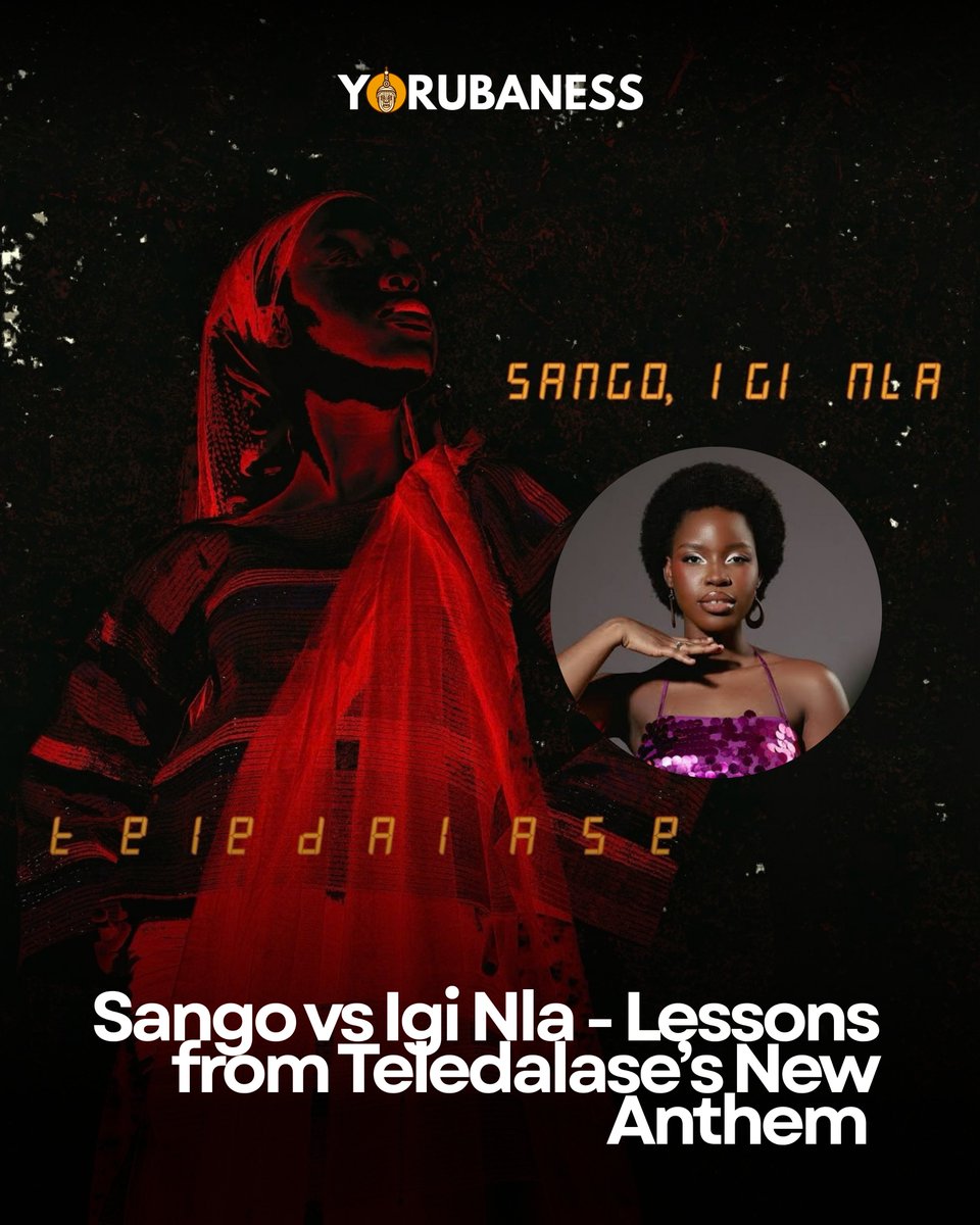 Yorubaness's tweet photo. Have you heard the Yoruba saying"Bí Ṣàngó bá pa àràbà, tó bá pa ìrókò, bí ti ìgí ńlá kọ́" before?

(If Sango strikes down the Araba tree, or splits open the massive Iroko tree, he dares not attempt it with Igi Nla.)

In Yoruba mythology, Sango’s lightning can shatter the https://t.co/QMvXdVkruV