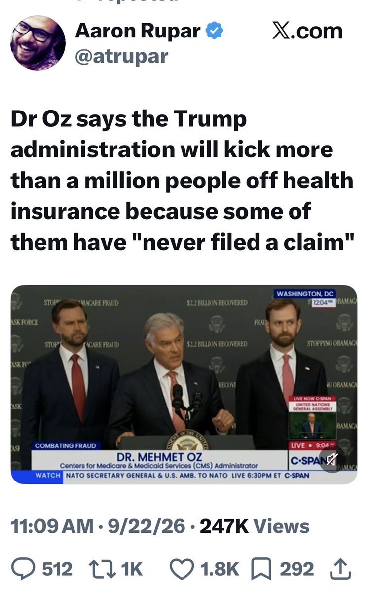 bannerite's tweet photo. @DemocraticWins #HealthcareForAll If you had to pay $2000 deductible before your insurance covered anything, you’d not ever want to file a claim. Republicans want to kick you off if you don’t file claims. Does that make sense to you? https://t.co/nr8JzD4zuZ