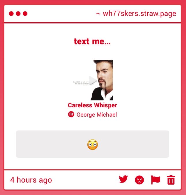 wh77skers's tweet photo. i wonder who’s trying to rizz me up with george michael… #itworked #yup #imhard https://t.co/oarX73ZIBA
